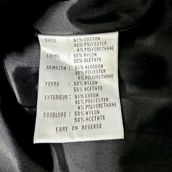 🛑 NWT Nine West Womens Black Cotton/Poly Blend Empire Waist Jacket Coat Med - Picture 8 of 9